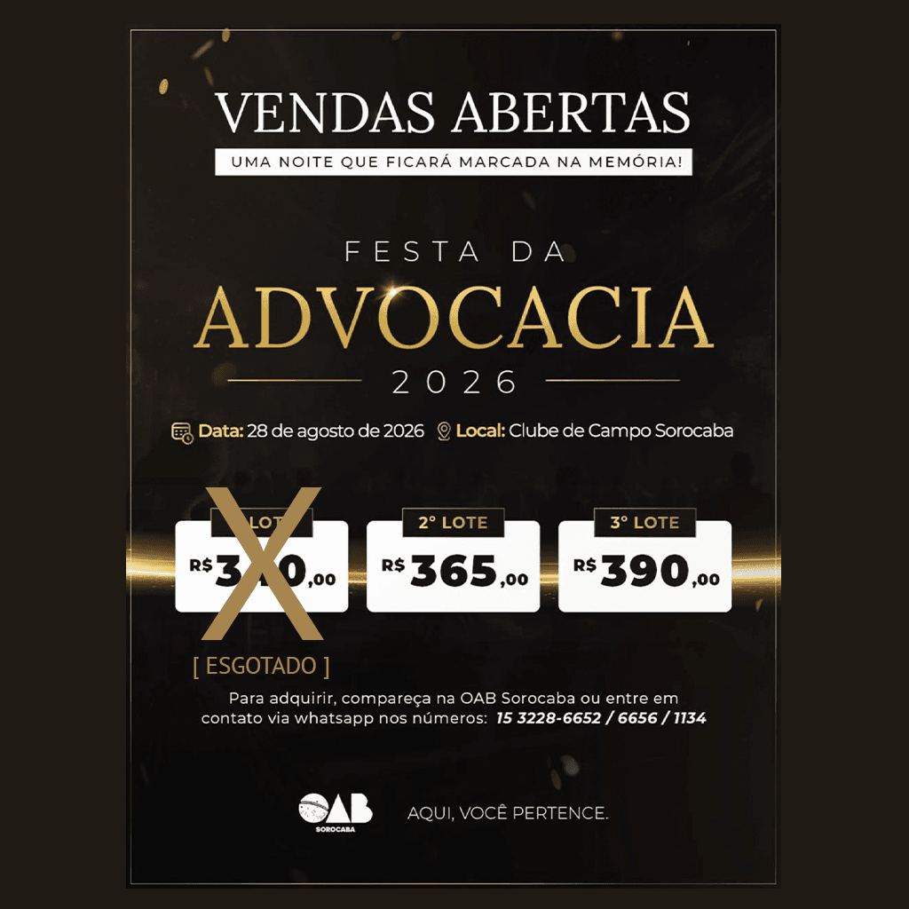 Festa da Advocacia 2026 - 2º LOTE