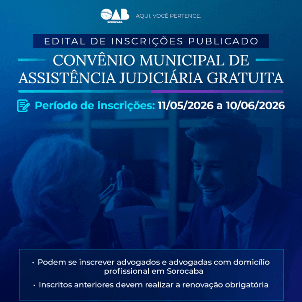 📌 Inscrição Prestação de Assistência Judiciária Suplementar