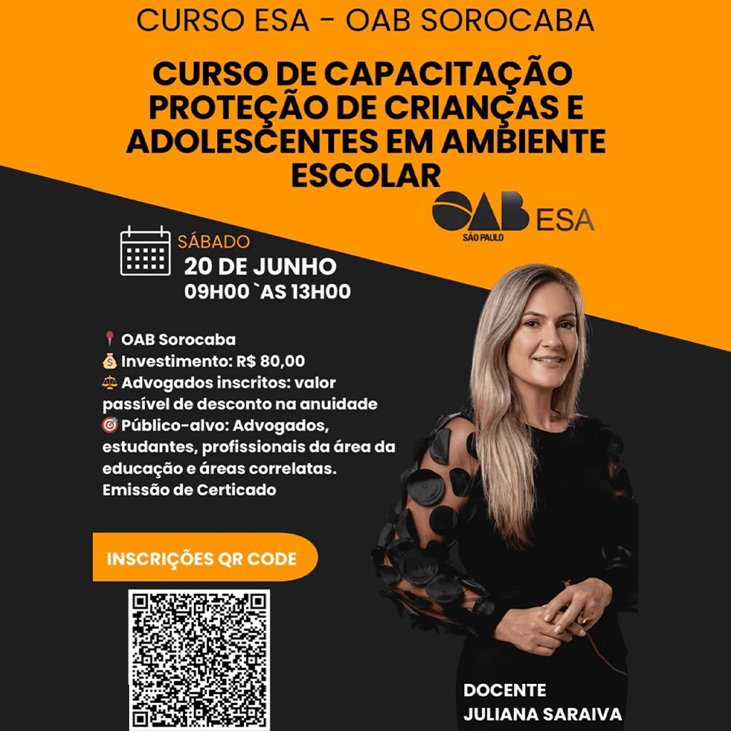 📙 ESA Sorocaba: Capacitação Proteção de Crianças e Adolescentes em ambiente escolar
