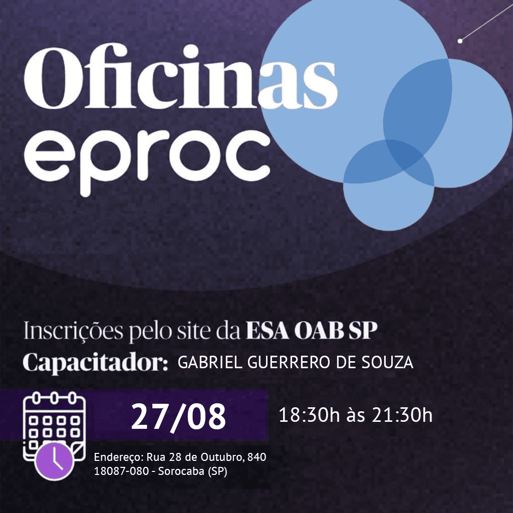 📙 ESA Sorocaba: Oficinas eproc