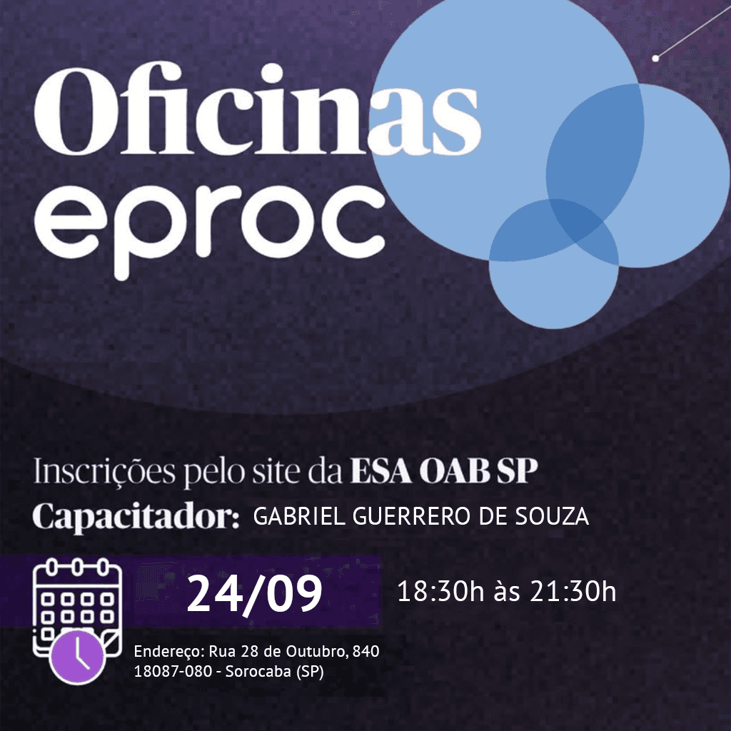 📙 ESA Sorocaba: Oficinas eproc