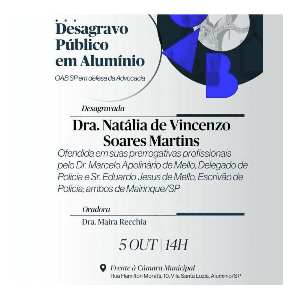 Desagravo Público: Em defesa das Prerrogativas da Advocacia