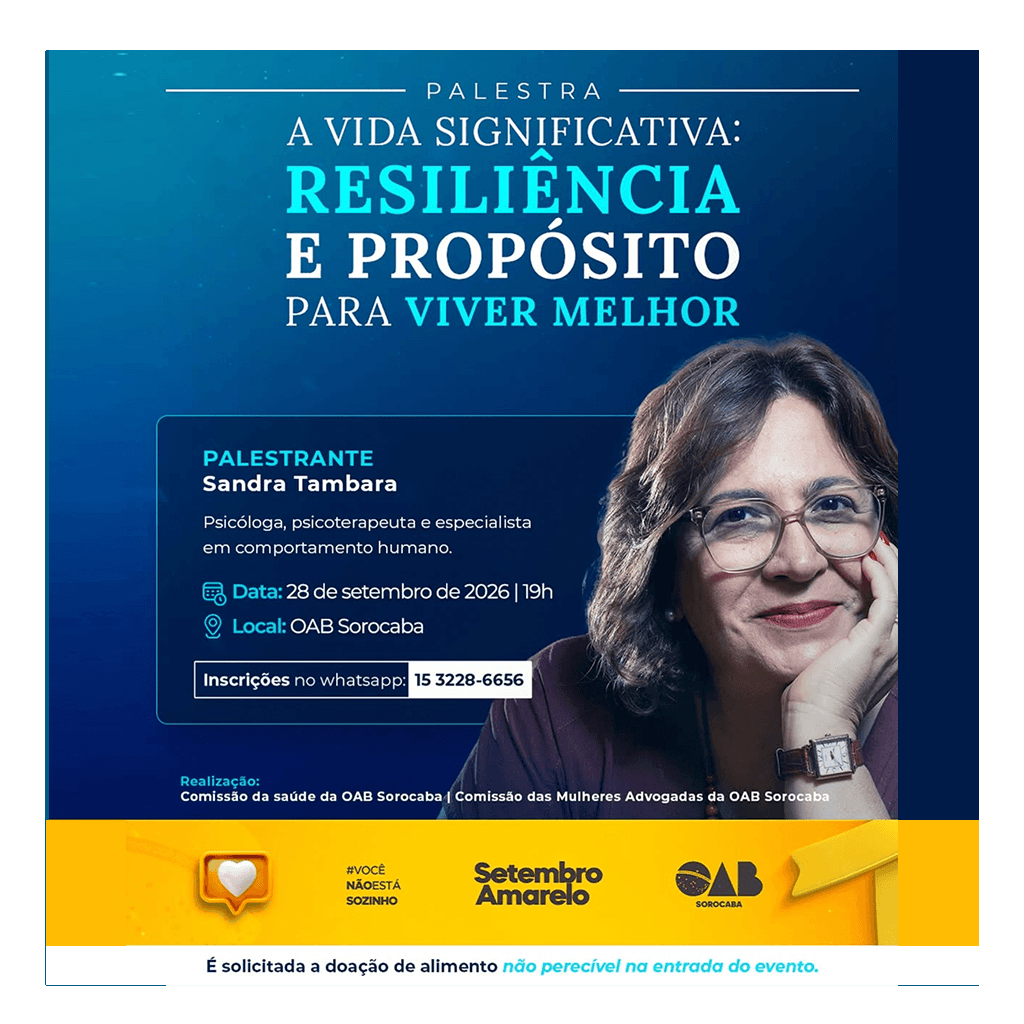 💛 Setembro Amarelo | A vida significativa: resiliência e propósito para viver melhor